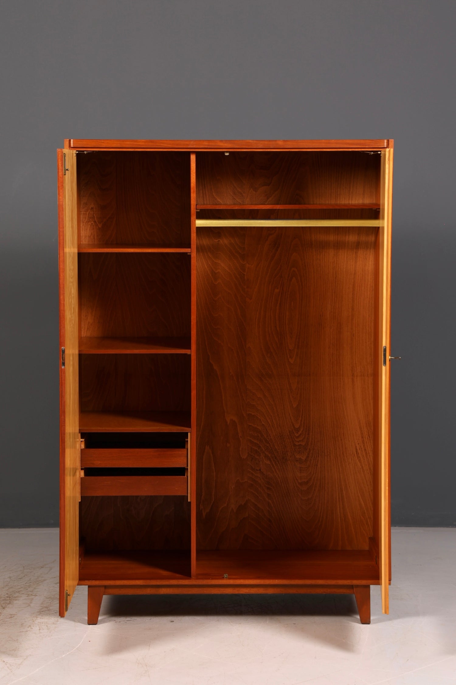 Dreamy mid-century wardrobe, vintage cabinet, retro linen cupboard, hallway cabinet, bedroom