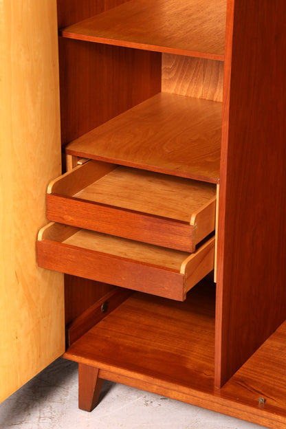 Dreamy mid-century wardrobe, vintage cabinet, retro linen cupboard, hallway cabinet, bedroom