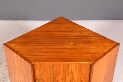 Wunderschöne Mid Century Eckkommode Vintage Schrank Eckschrank 60er Jahre Kommode echt Holz