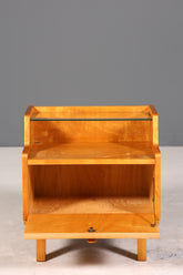 Schlichte Mid Century Kommode Vintage Klappschränkchen Danish Design Nachttisch 2 von 2