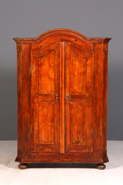 Beautiful Antique Baroque Farmhouse Cabinet Hallway Cabinet Wardrobe Linen Cabinet Solid Wood