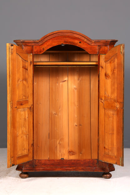 Beautiful Antique Baroque Farmhouse Cabinet Hallway Cabinet Wardrobe Linen Cabinet Solid Wood