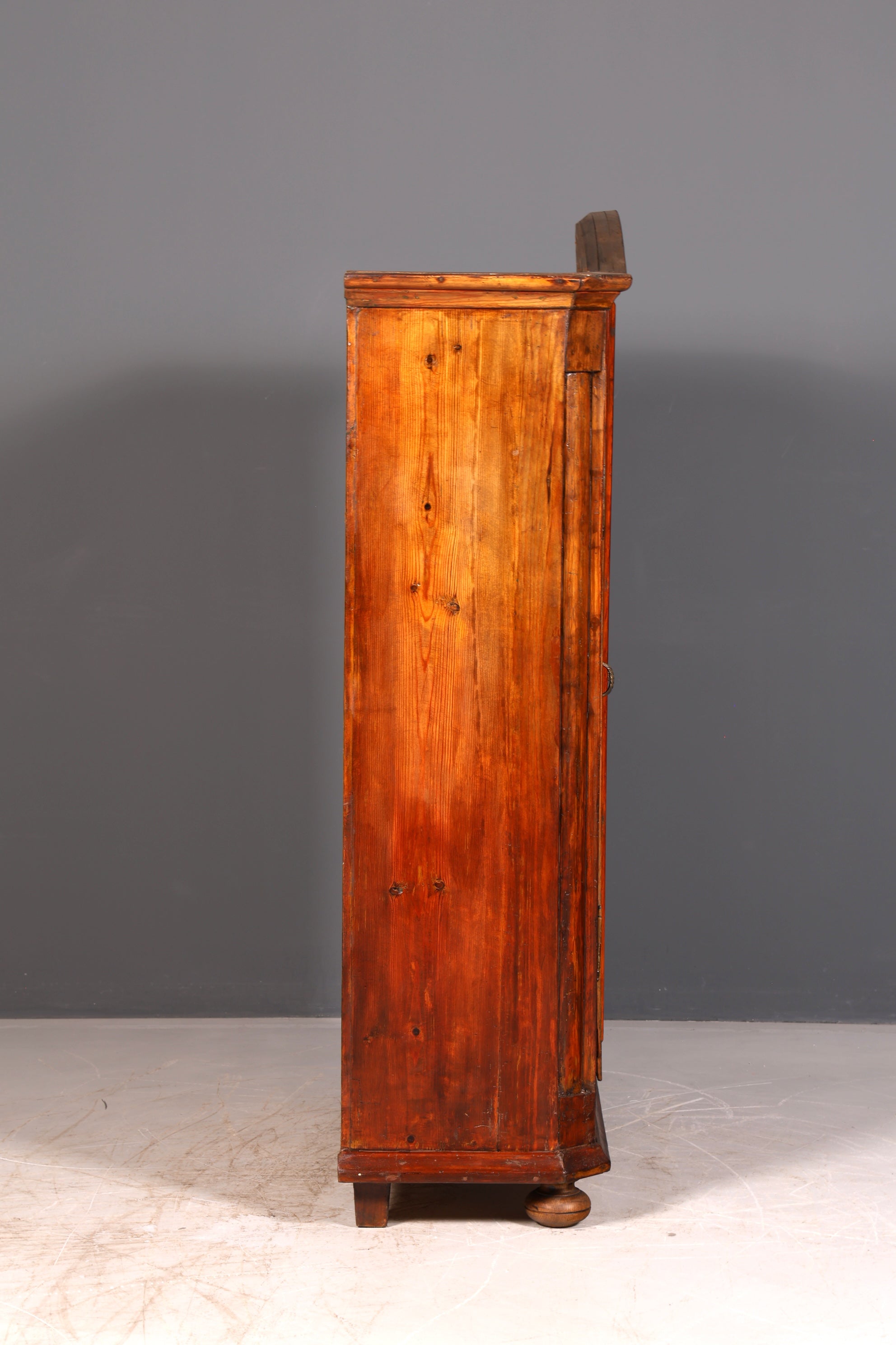 Beautiful Antique Baroque Farmhouse Cabinet Hallway Cabinet Wardrobe Linen Cabinet Solid Wood