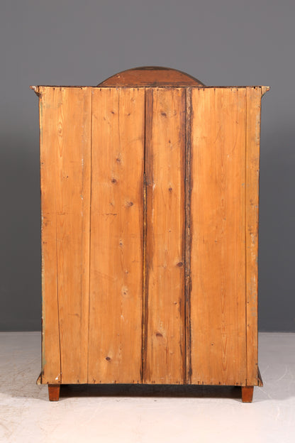 Beautiful Antique Baroque Farmhouse Cabinet Hallway Cabinet Wardrobe Linen Cabinet Solid Wood