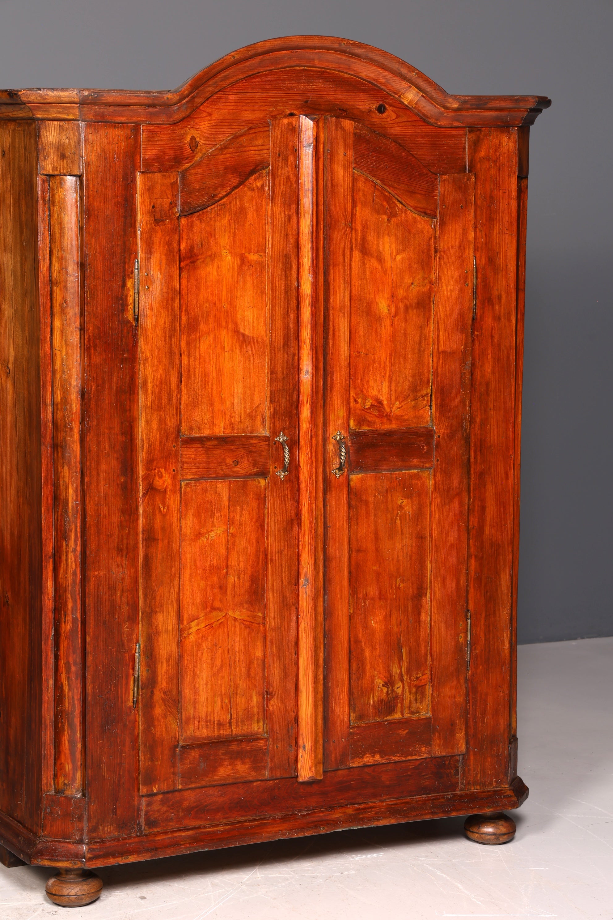 Beautiful Antique Baroque Farmhouse Cabinet Hallway Cabinet Wardrobe Linen Cabinet Solid Wood