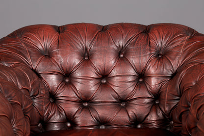 Stilvoller Original Chesterfield Sessel Englischer Armlehnsessel Englisch Herrensessel Antik Leder