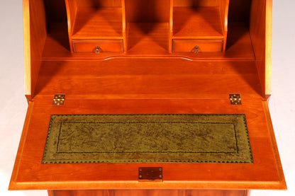 G311 Finish cm Stilvoller Englischer Sekretär Büro Aufsatzsekretär Eibe Antik Stil Vitrinen Schrank UK (Kopie)