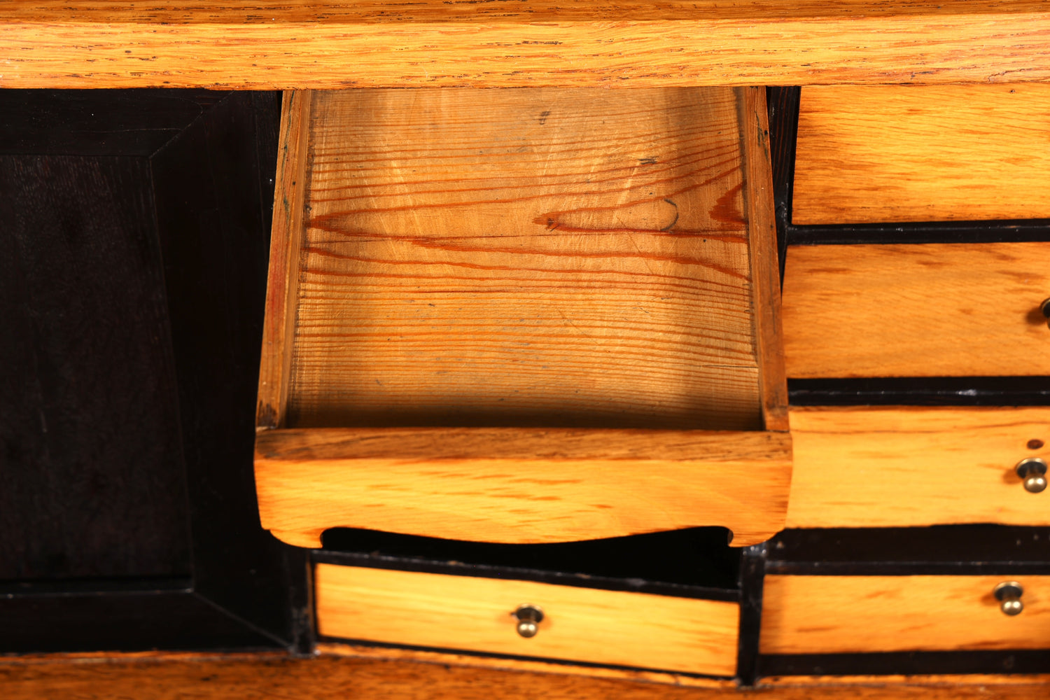 Original Barock Sekretär um 1800 Kommode Antik massiv Holz Schreibtisch Schreibkommode