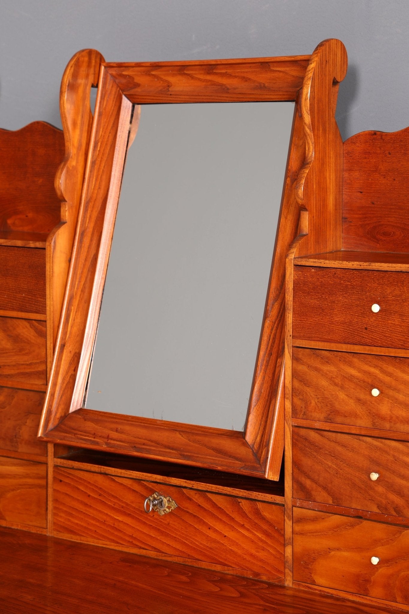 Wunderschöne Gründerzeit Kommode Antik Louis Philippe Sideboard mit Spiegel Flurkommode