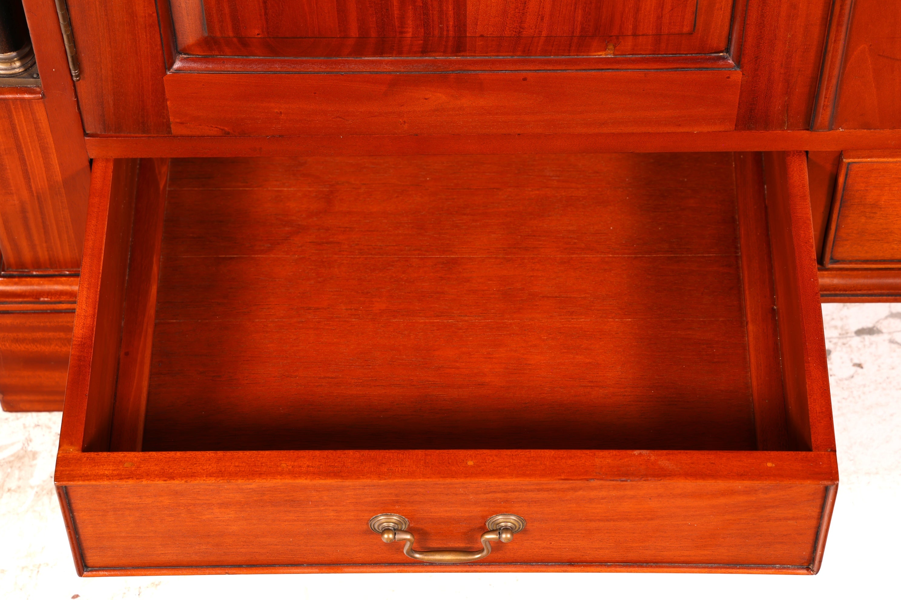 Beautiful Biedermeier wardrobe, mahogany, antique, column cabinet, hallway cabinet, linen cabinet, solid wood