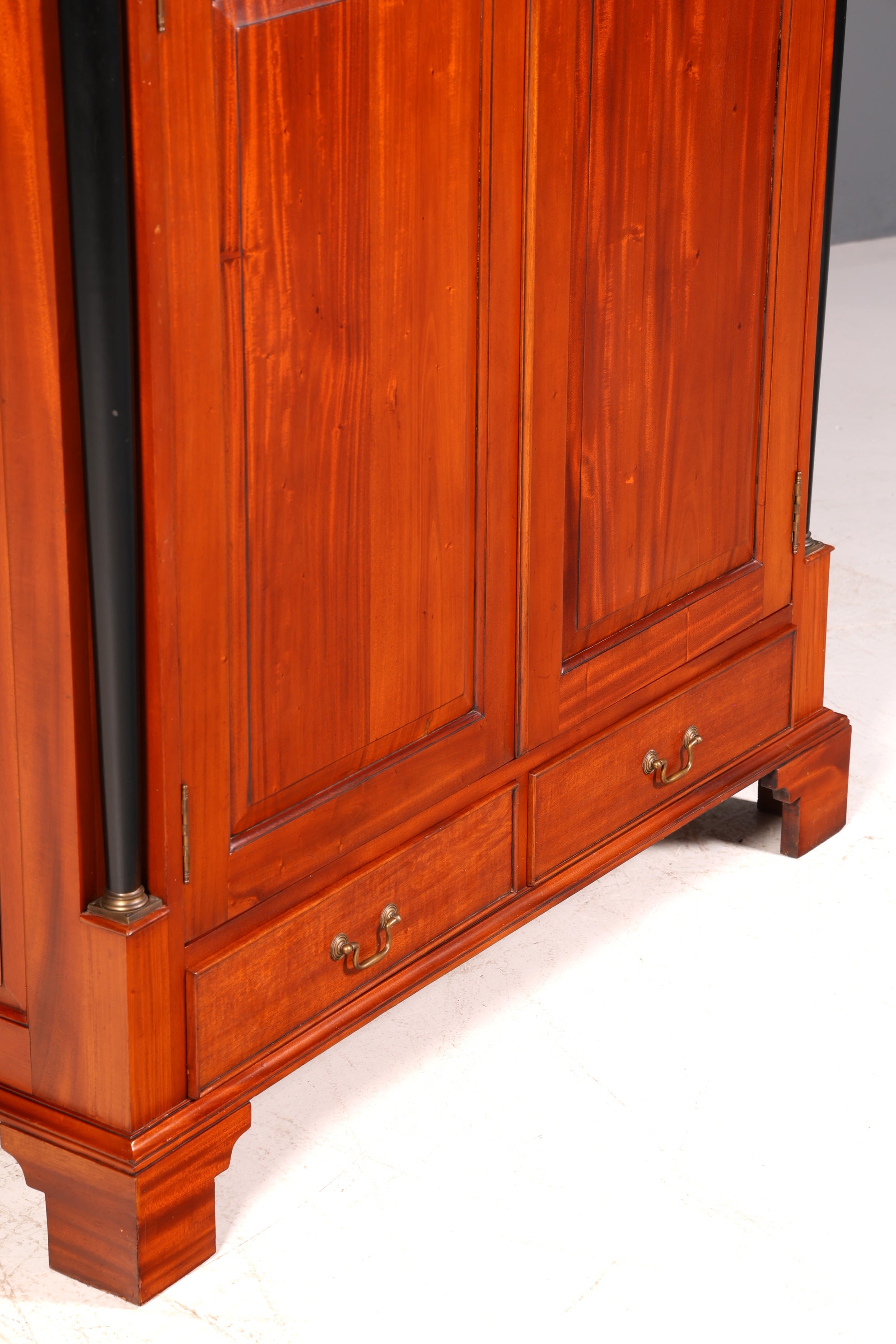 Beautiful Biedermeier wardrobe, mahogany, antique, column cabinet, hallway cabinet, linen cabinet, solid wood