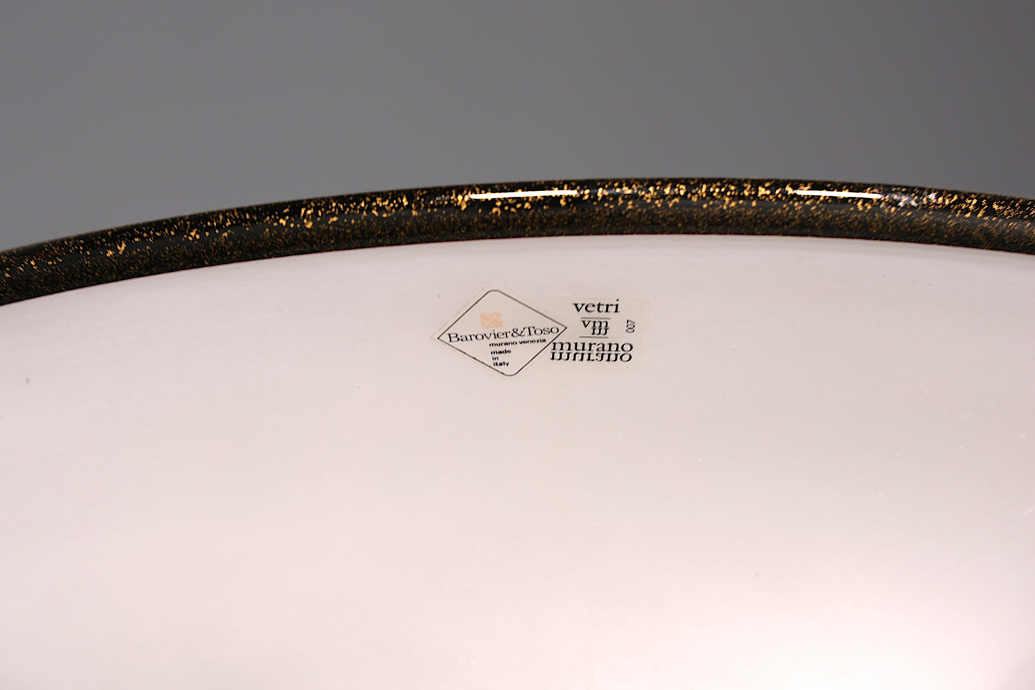 Wunderschöne Italienische Stehlampe der Marke Barovier &amp; Toso Muranoglas Lampenschirm Deckenfluter Standlampe 2 von 2