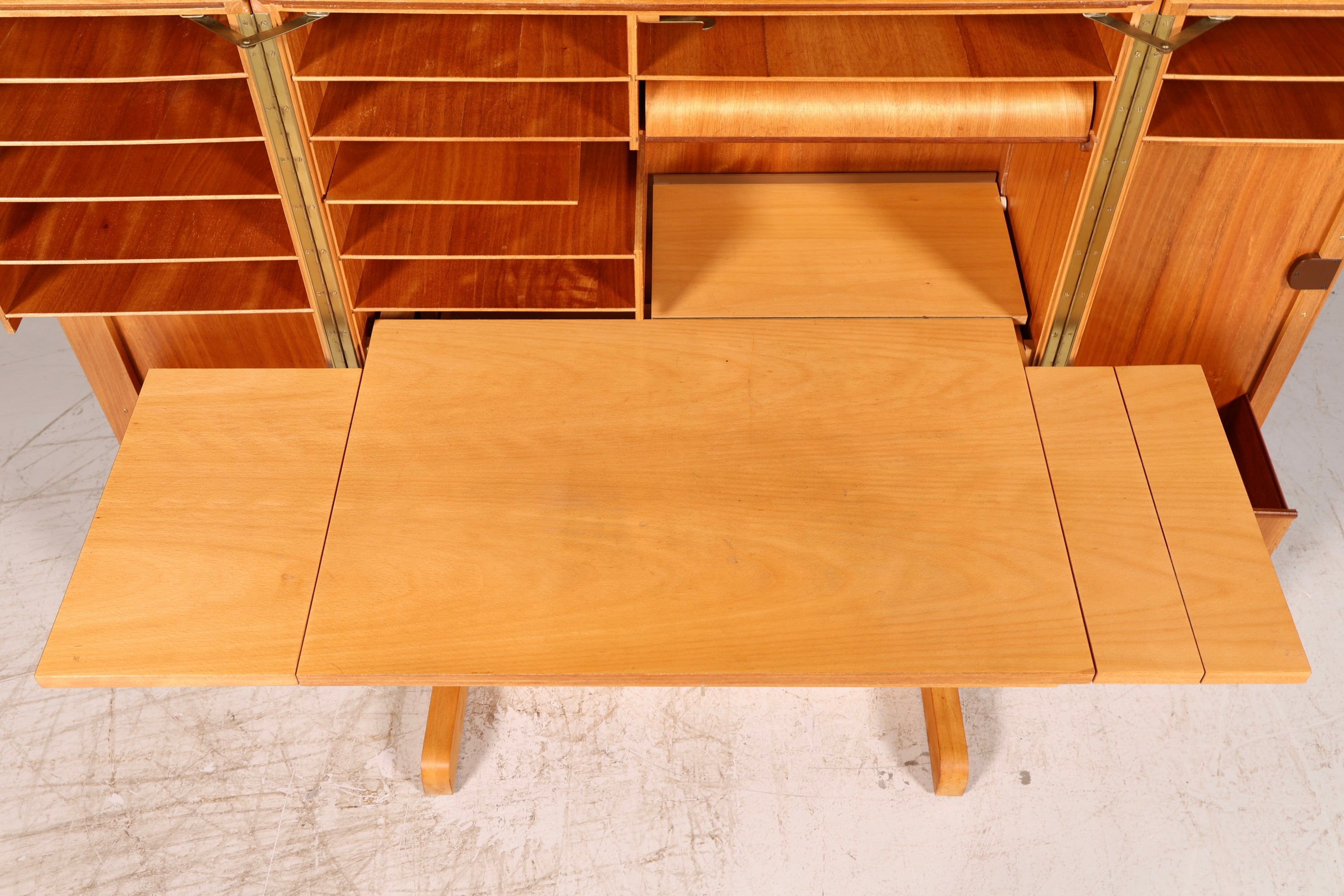 Seltener Magic Box Sekretär Mid Century Schreibkommode Büro Schrank Schweiz Designklassiker Vintage
