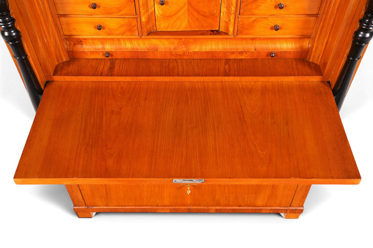 Wunderschöner Original Biedermeier Sekretär um 1860 Englisch Kommode Antik Bürokommode