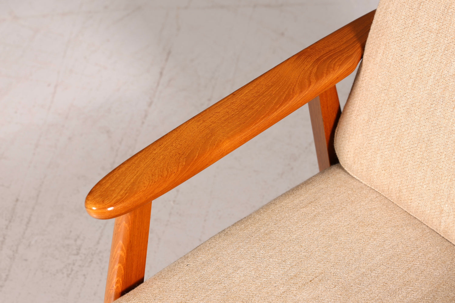 Wunderschöner Mid Century Sessel Made in Denmark Teak Holz Armlehnsessel 60s Designklassiker