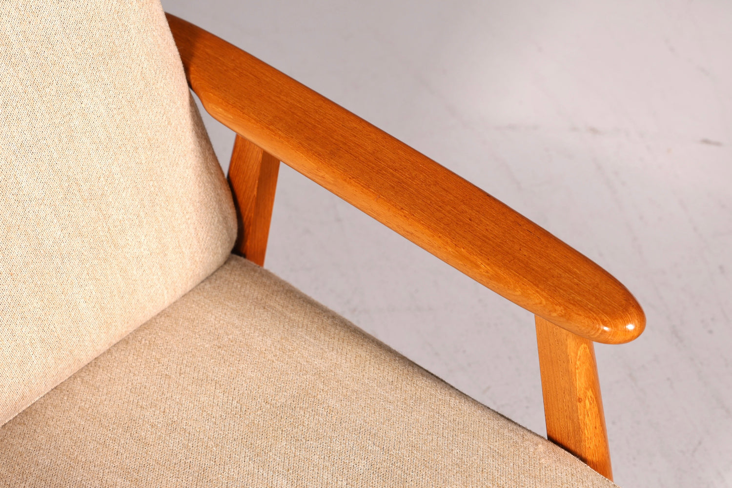 Wunderschöner Mid Century Sessel Made in Denmark Teak Holz Armlehnsessel 60s Designklassiker