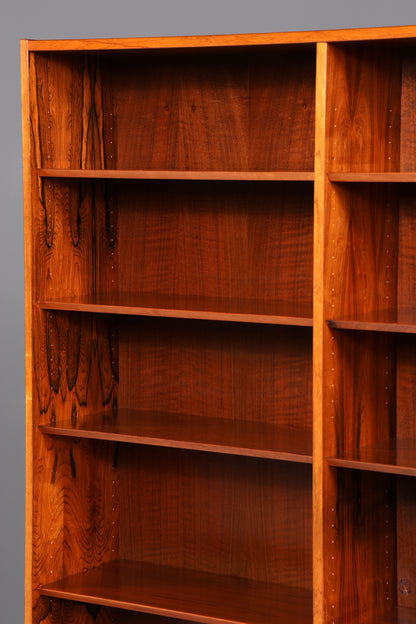 Magnifique étagère XXL originale Hundevad du milieu du siècle en palissandre, design danois, fabriquée au Danemark, bibliothèque vintage des années 1960