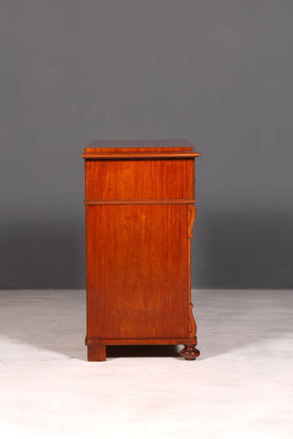 Magnifique commode Louis-Philippe de l’époque Gründerzeit, meuble ancien, buffet, commode à tiroirs en bois massif