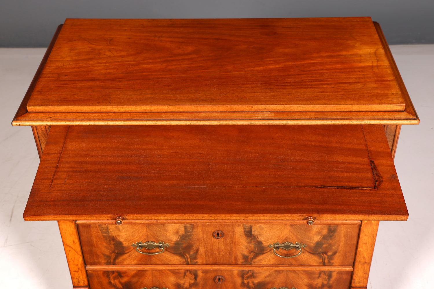 Magnifique commode Louis-Philippe de l’époque Gründerzeit, meuble ancien, buffet, commode à tiroirs en bois massif