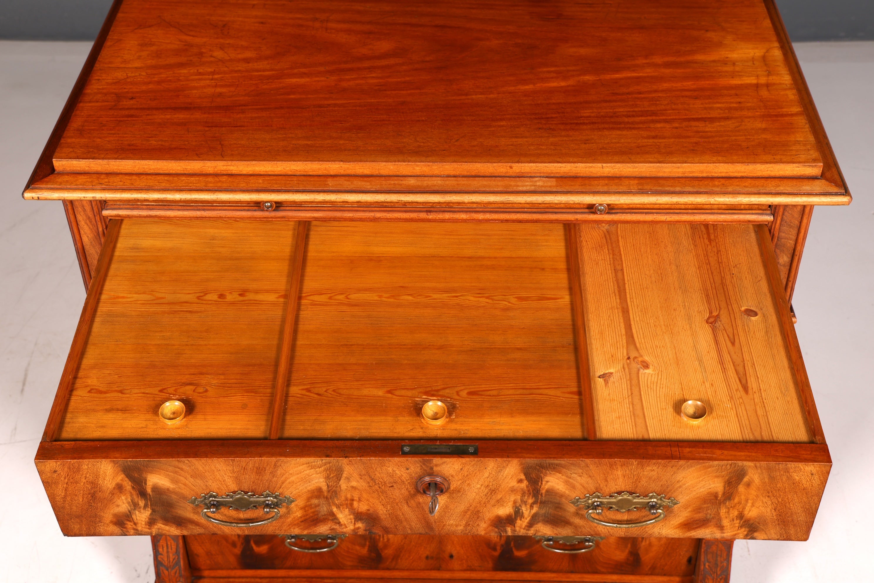 Magnifique commode Louis-Philippe de l’époque Gründerzeit, meuble ancien, buffet, commode à tiroirs en bois massif