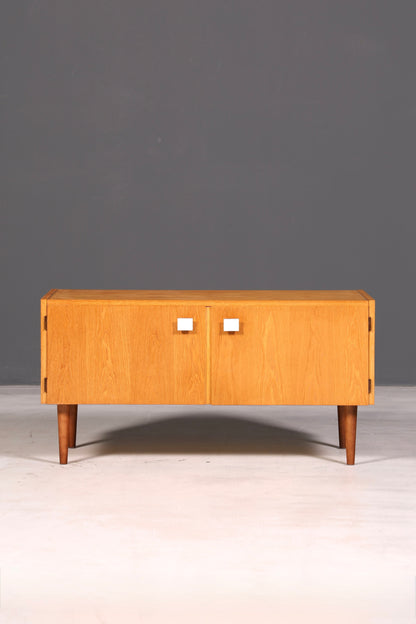 Magnifique commode Hellerau originale, modèle 427, style mid-century, meuble TV, buffet vintage en bois véritable