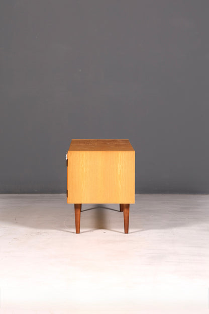 Magnifique commode Hellerau originale, modèle 427, style mid-century, meuble TV, buffet vintage en bois véritable
