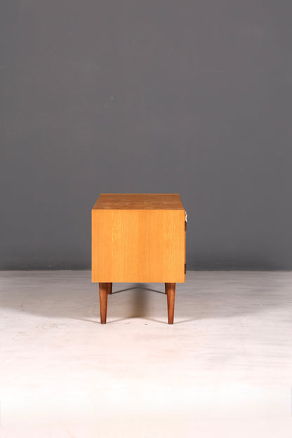 Magnifique commode Hellerau originale, modèle 427, style mid-century, meuble TV, buffet vintage en bois véritable