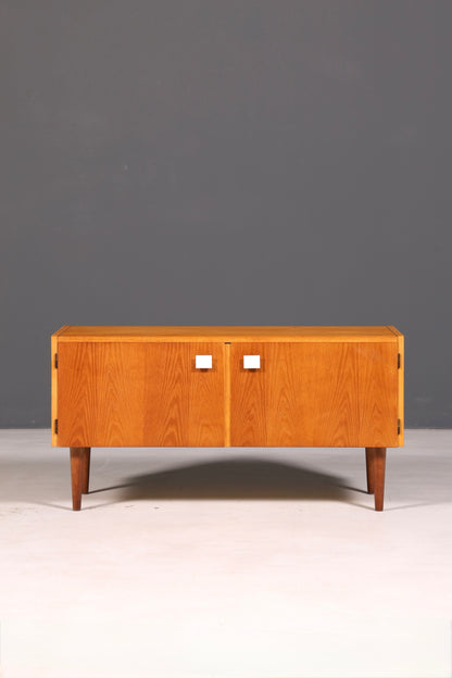 Magnifique commode Hellerau originale, modèle 427, style mid-century, buffet, meuble TV vintage en bois véritable