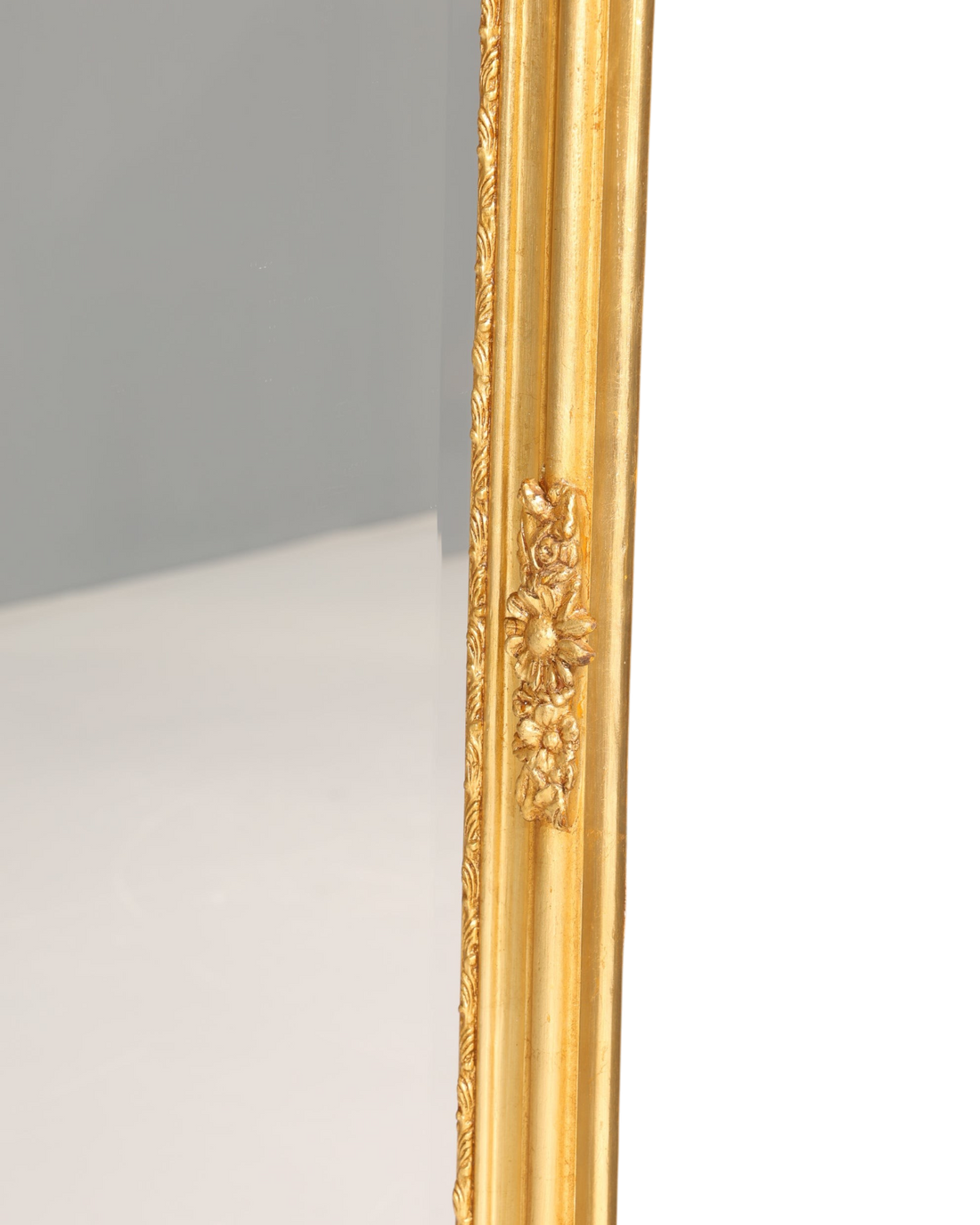 Stilvoller XXL Prunk Barock Stil Standspiegel Antik Stil Gold Ornament Flurspiegel Spiegel