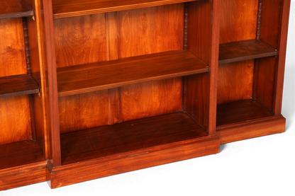 Hauptstadt Möblerei englisches Bücherregal aus echtem Holz mit höhenverstellbaren Einlegeböden in warmer Holzoptik