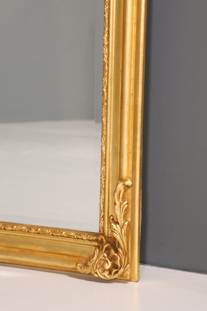 Stilvoller XXL Prunk Barock Stil Standspiegel Antik Stil Gold Ornament Flurspiegel Spiegel