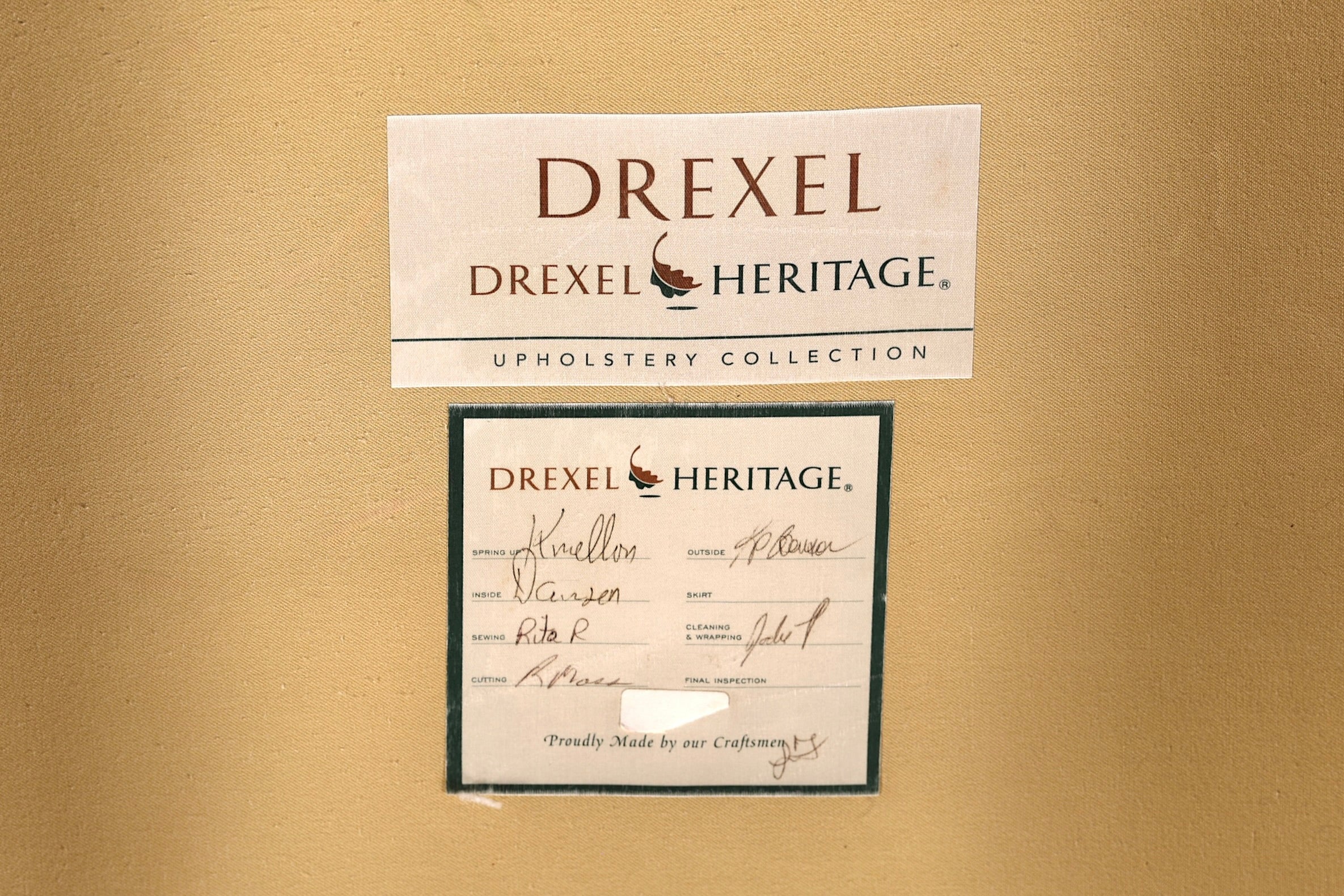 Wunderschönes Original Drexel Heritage 3-Sitzer Sofa USA Couch Wohnzimmer Polstersofa Designer