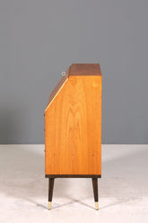 Stilvoller Mid Century Sekretär Vintage Schreibmöbel echt Holz Kommode Office Secretary