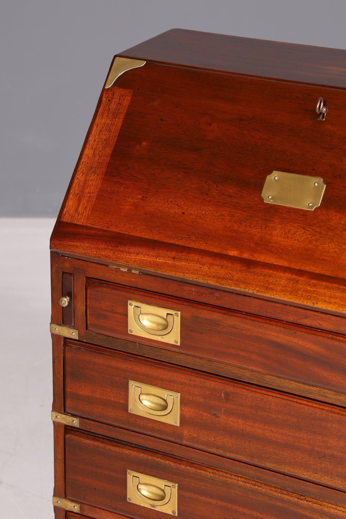 Beautiful Maritime Secretary English Writing Cabinet Solid Wood English Desk