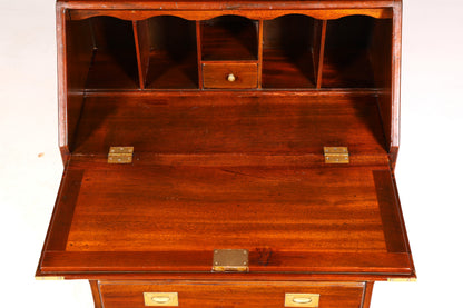 Beautiful Maritime Secretary English Writing Cabinet Solid Wood English Desk