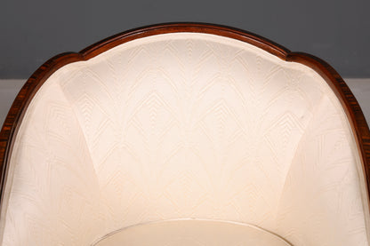 Edler Art Deco Sessel Clubsessel Loungesessel Armlehnsessel Vintage Polstersessel 2 von 2
