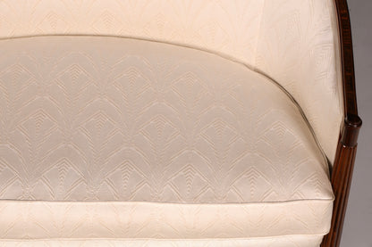 Élégant canapé Art déco, banquette, canapé 2 places vintage, canapé lounge rembourré, canapé de salon