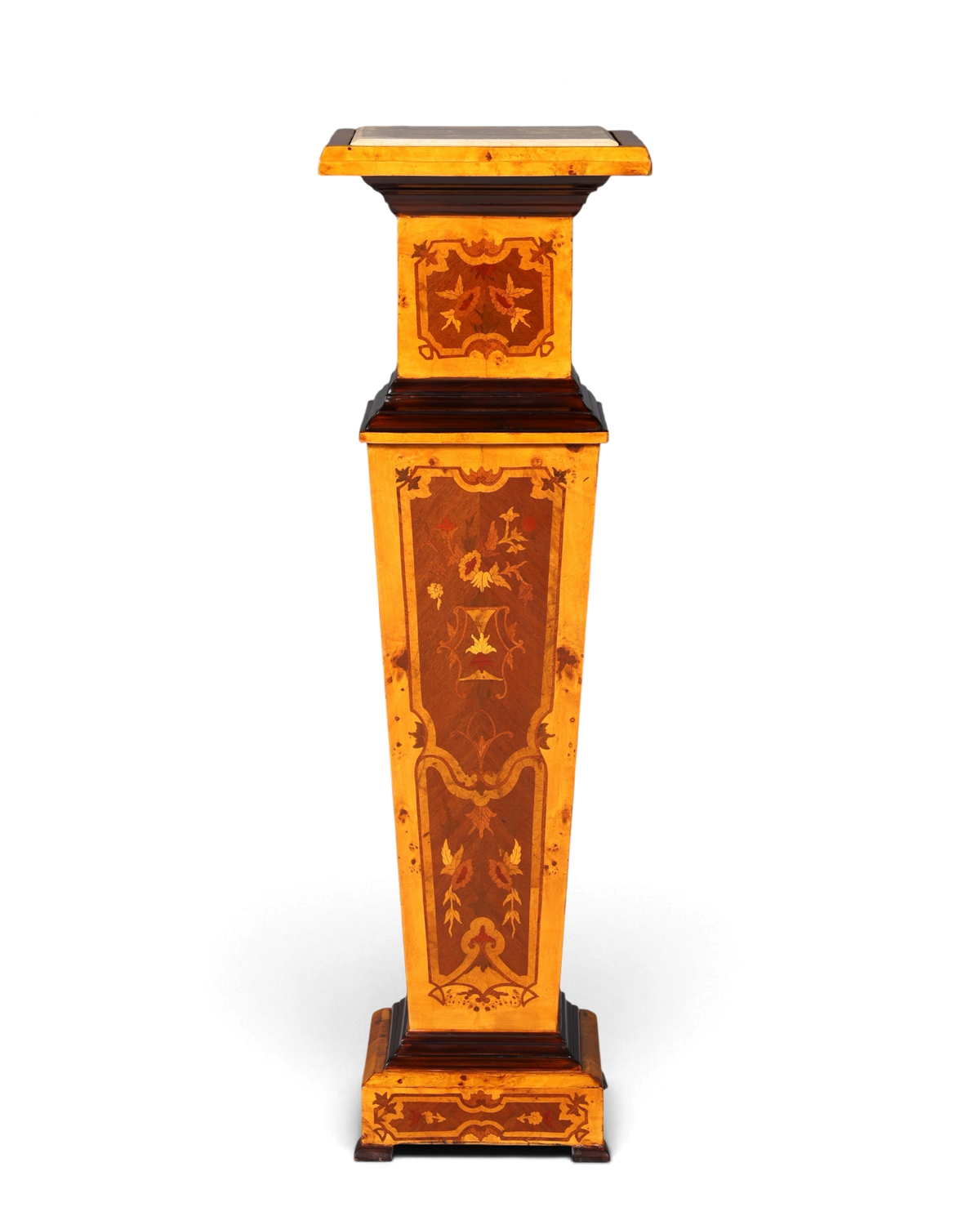 Traumhafte Barock Stil Säule Louis XV Blumensäule Naturstein Marmor Ablage Tisch