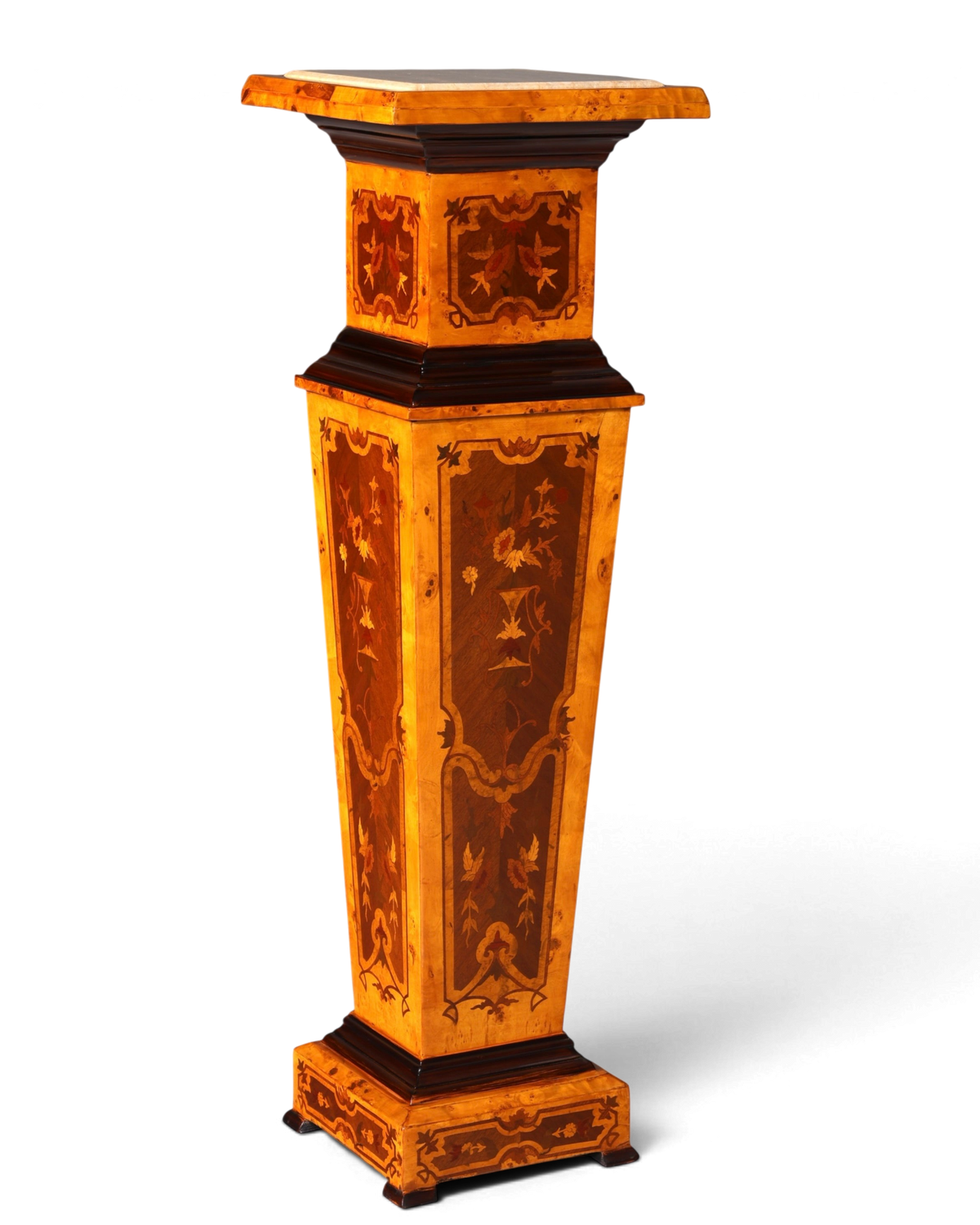 Traumhafte Barock Stil Säule Louis XV Blumensäule Naturstein Marmor Ablage Tisch
