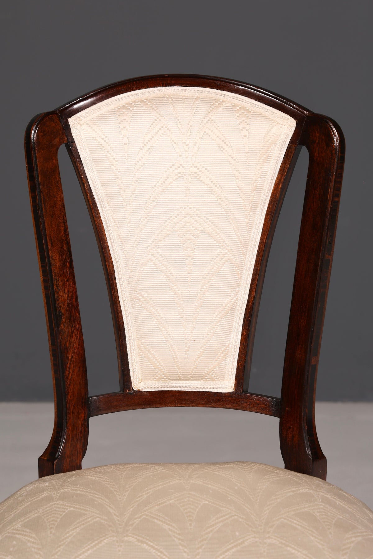 Edler Art Deco Stuhl Vintage Esszimmerstuhl Sekretär Stuhl Polsterstuhl Armlehnstuhl Küchenstuhl 2 von 2