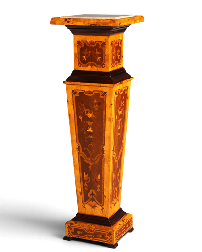 Traumhafte Barock Stil Säule Louis XV Blumensäule Naturstein Marmor Ablage Tisch