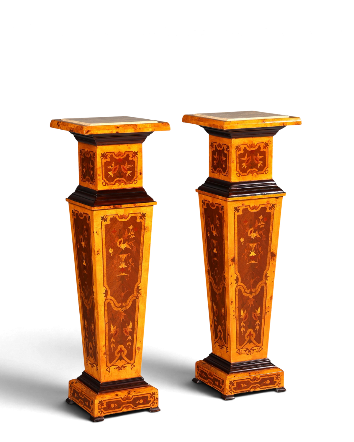 Traumhafte Barock Stil Säule Louis XV Blumensäule Naturstein Marmor Ablage Tisch