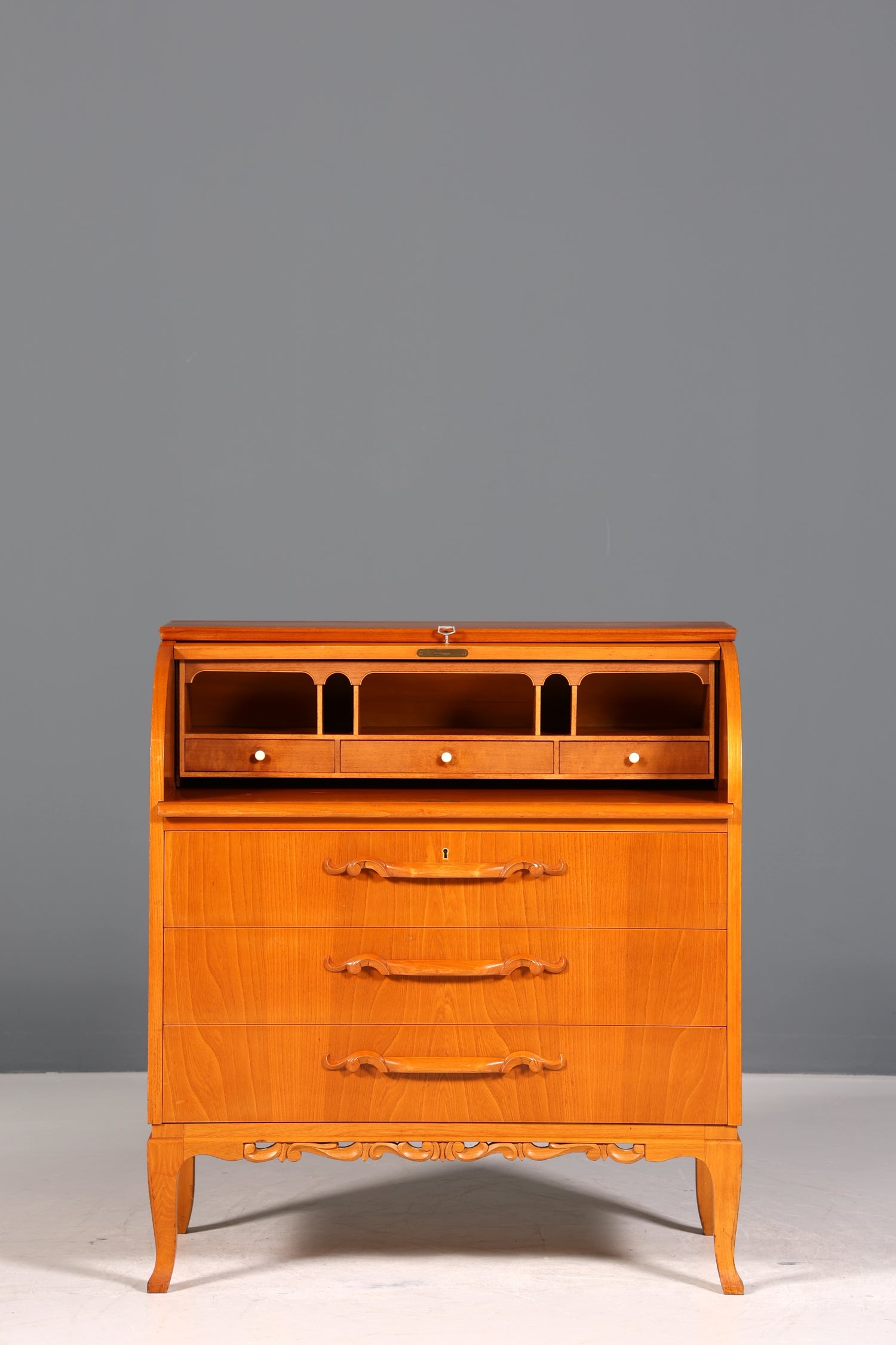 Stilvoller Sekretär um 1930 Büro Kommode echt Holz Sekretär Schreibtisch Kommode