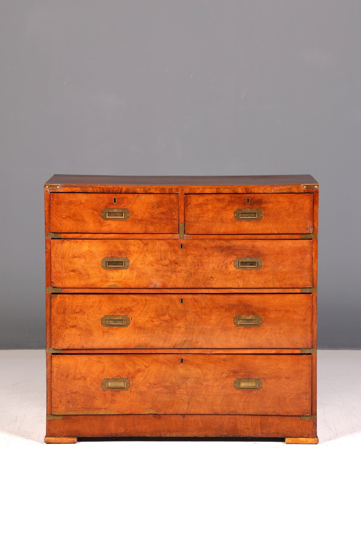 Wunderschöne Maritime Kommode Englisch Military Chest Schrank Schubladenkommode Wäschekommode Antik