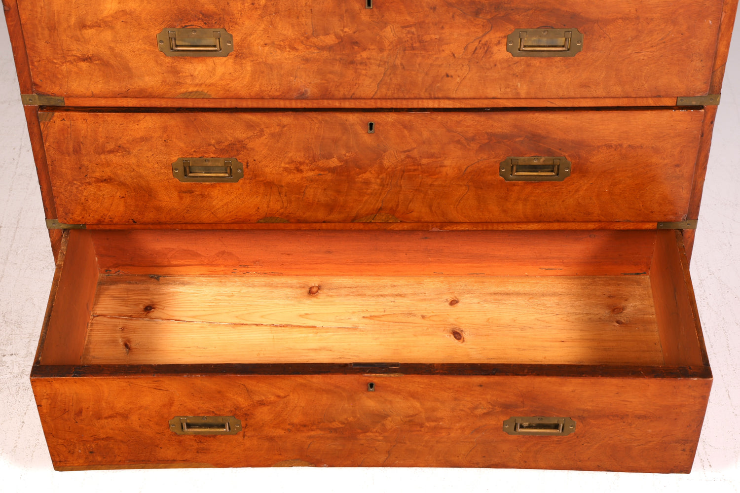 Wunderschöne Maritime Kommode Englisch Military Chest Schrank Schubladenkommode Wäschekommode Antik