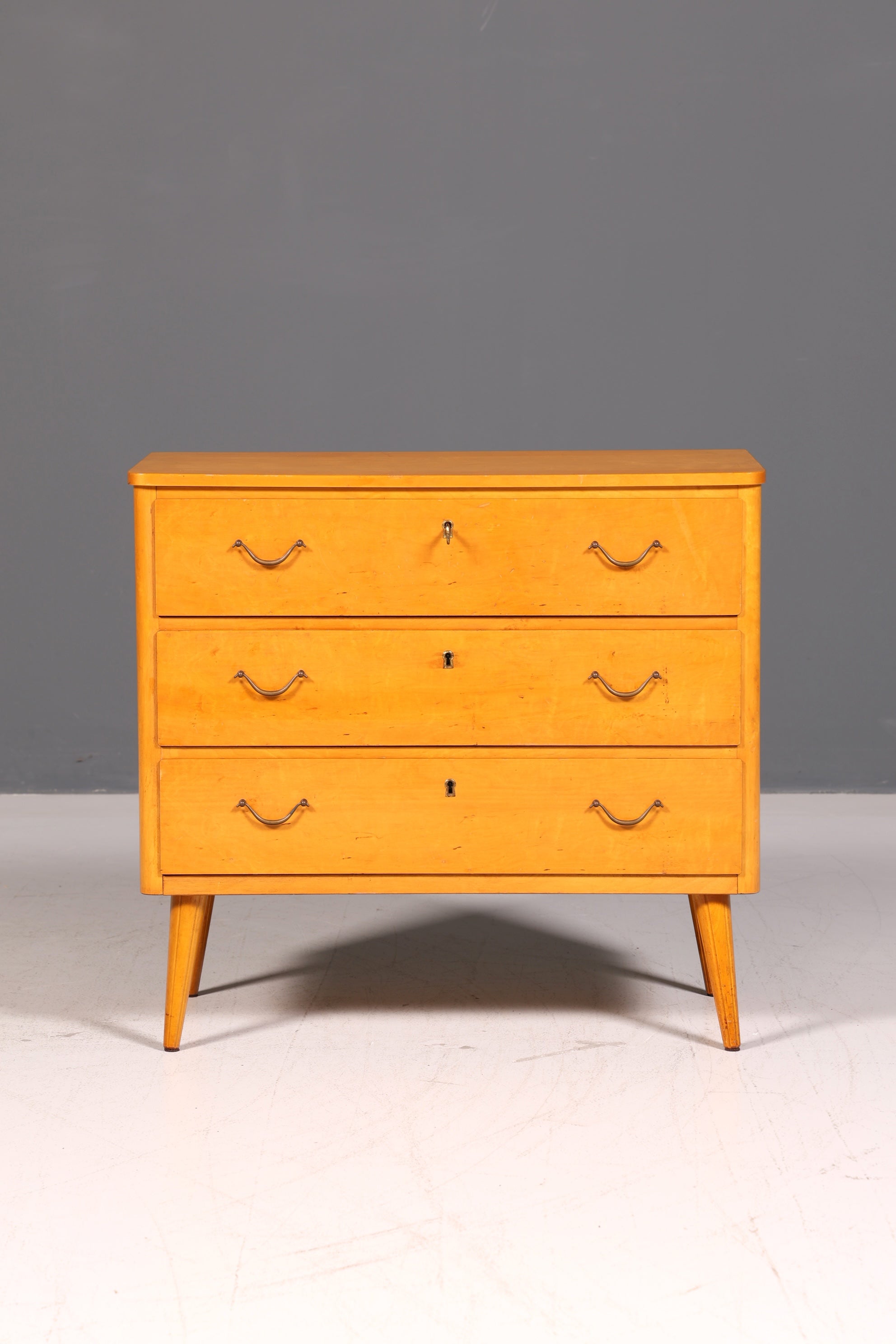 Wunderschöne Mid Century Kommode Vintage Flurkommode Schubladenkommode Retro 60er Holz