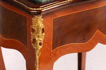 Traumhafter Louis XV Beistelltisch Barock Stil Ablagetisch Marmor Kommode Telefontisch