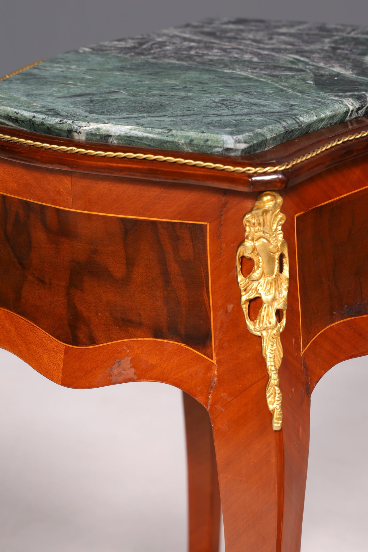 Traumhafter Louis XV Beistelltisch Barock Stil Ablagetisch Marmor Kommode Telefontisch