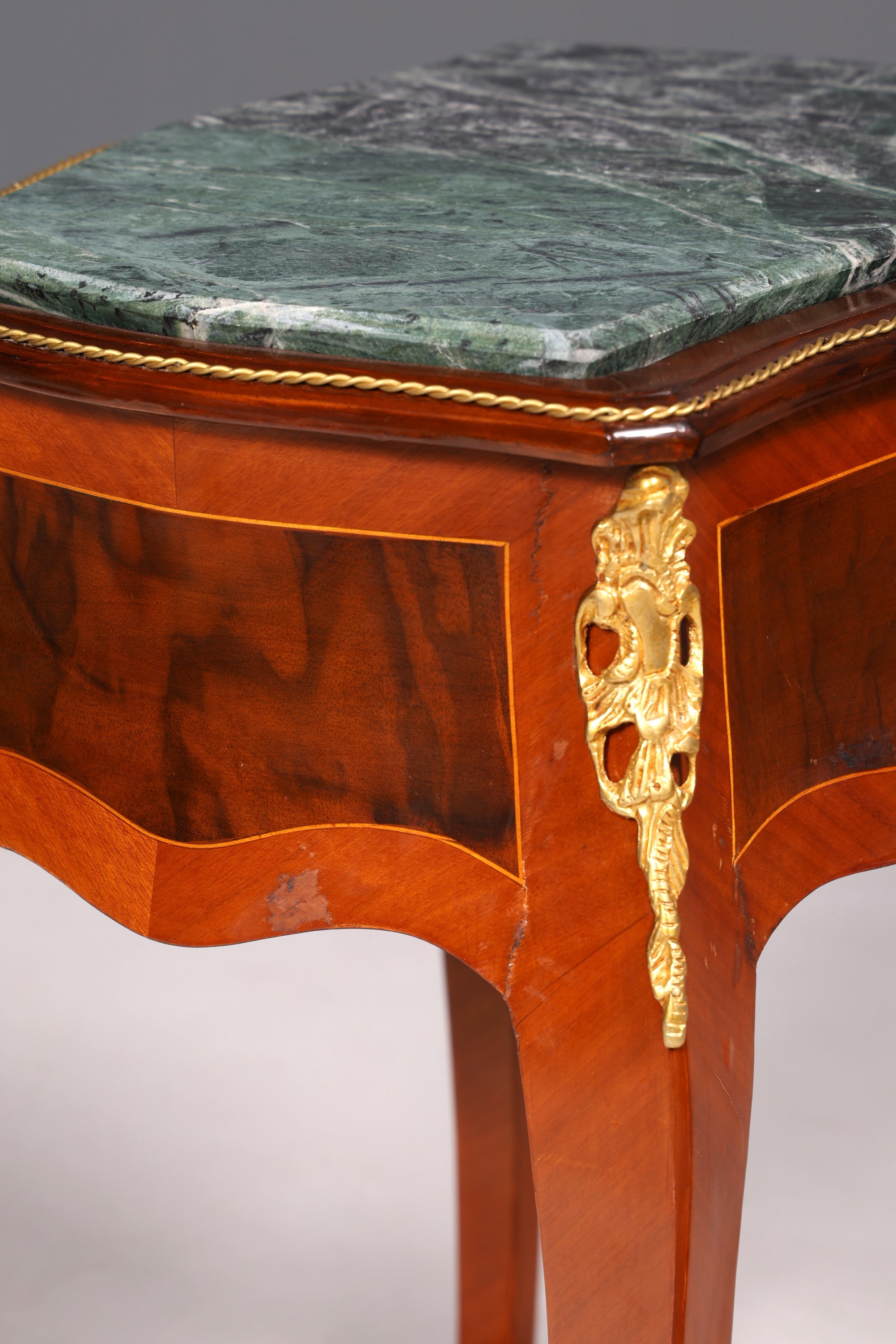 Traumhafter Louis XV Beistelltisch Barock Stil Ablagetisch Marmor Kommode Telefontisch
