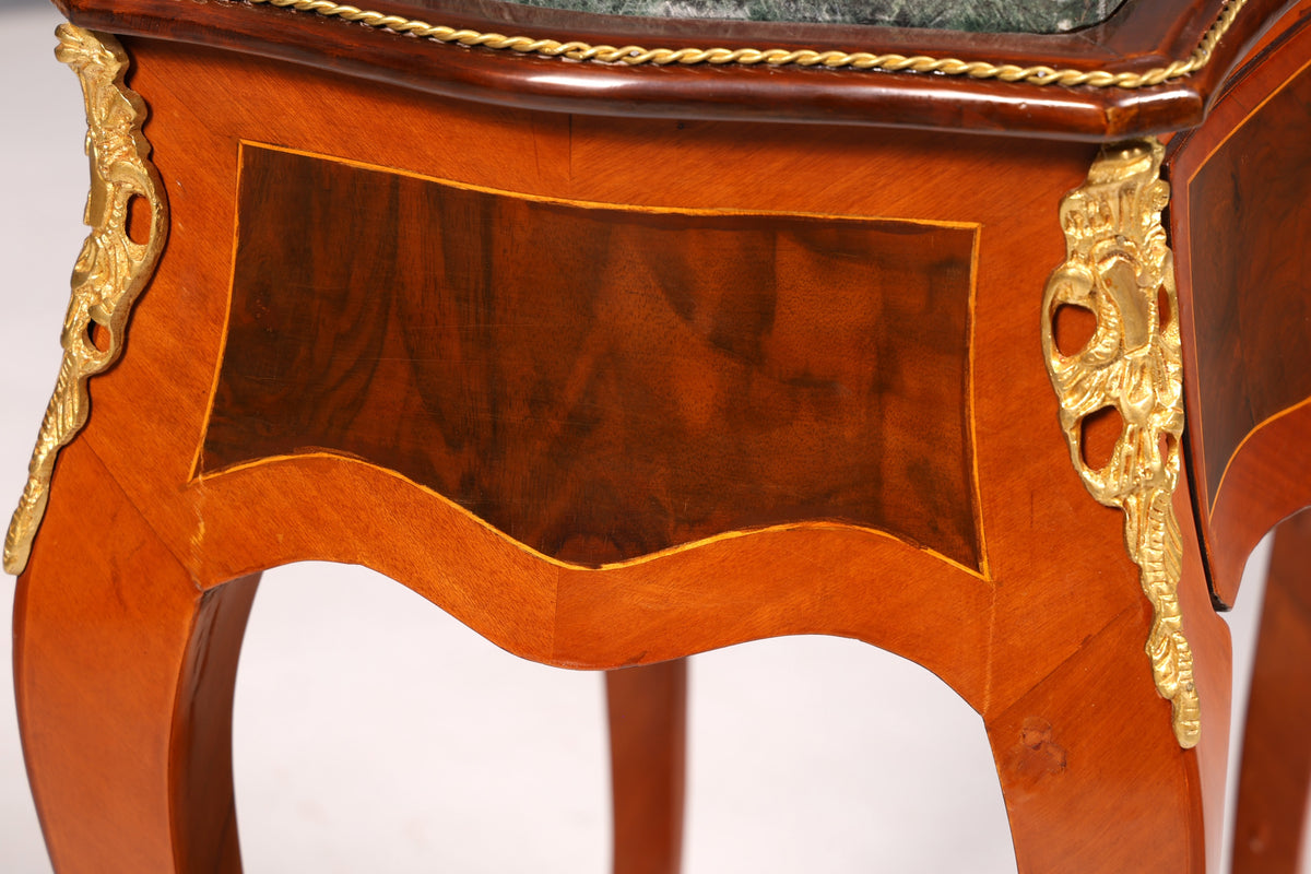 Traumhafter Louis XV Beistelltisch Barock Stil Ablagetisch Marmor Kommode Telefontisch